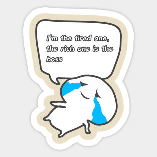 Sad boy Sticker